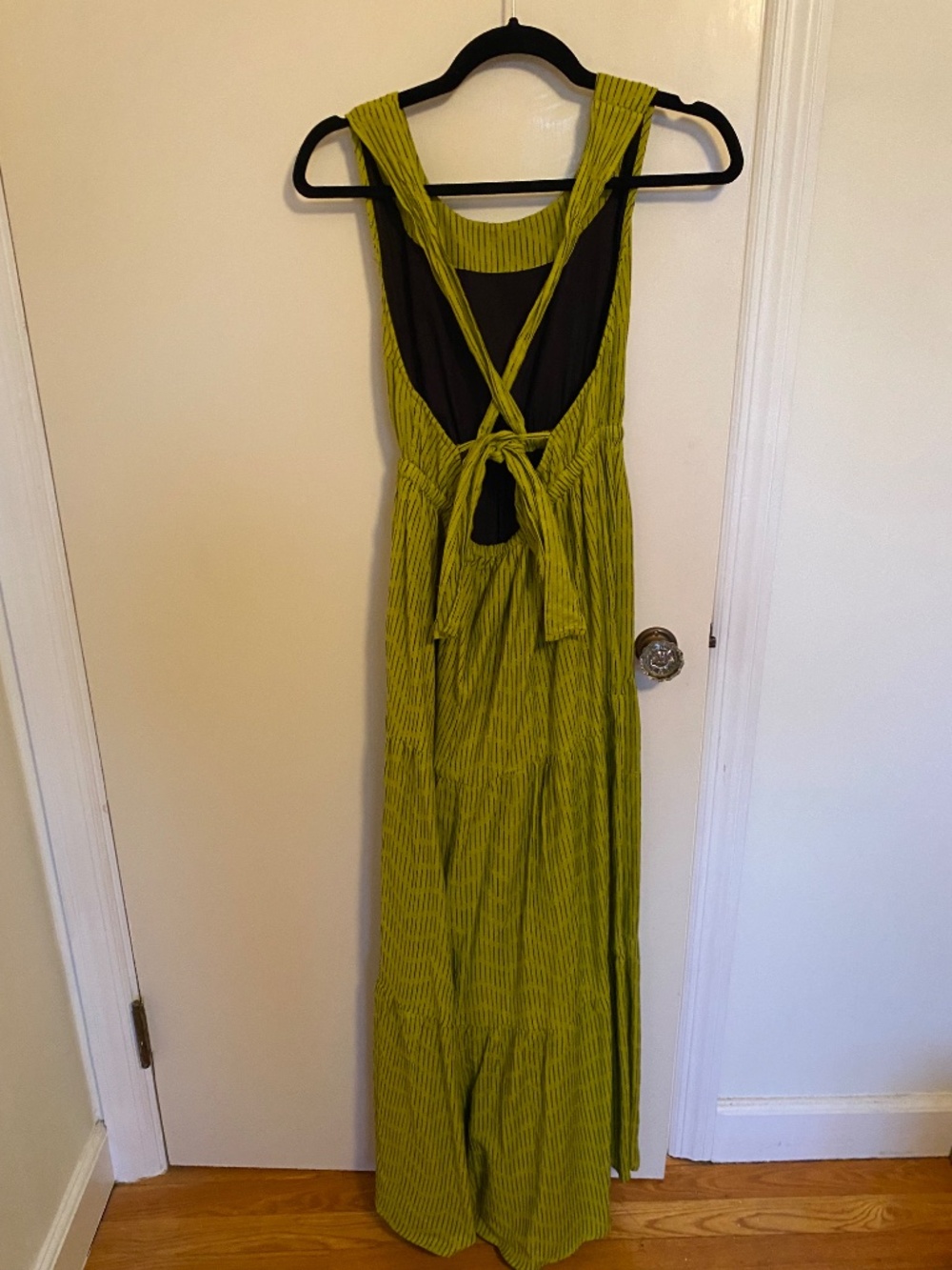 Rujuta Sheth Gema Tier Dress in Flaxen - Picture 5 of 6